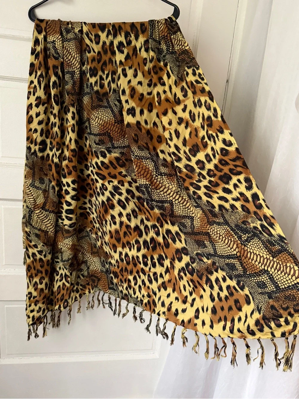 PAREOS, Etc. Leopard Safari Print Scarf Sarong Swim Cover Up Beach Vacation